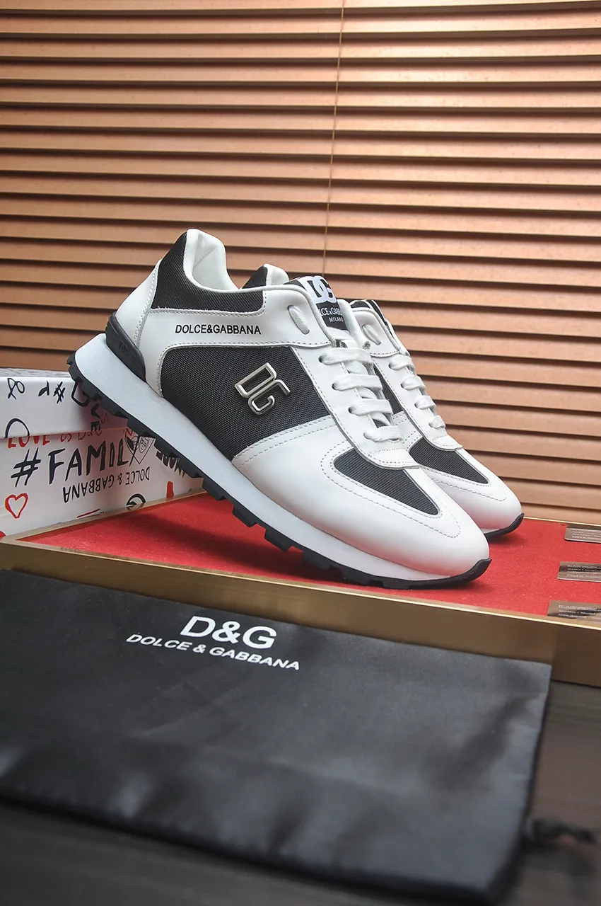 Men's shoes 💰440💶[D&G] High-end quality Product trademark: DG "Dolce & Gabbana*" low-top sneakers Product material: imported ^_^ cowhide upper, cotton silk lining, original outsole Regular size: 38-45 (customized in 45)